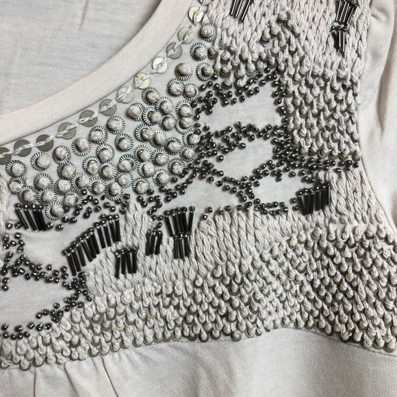 MaxMara Weekend Embellished Short Sleeve Shirt Sz XS - Picture 9 of 15